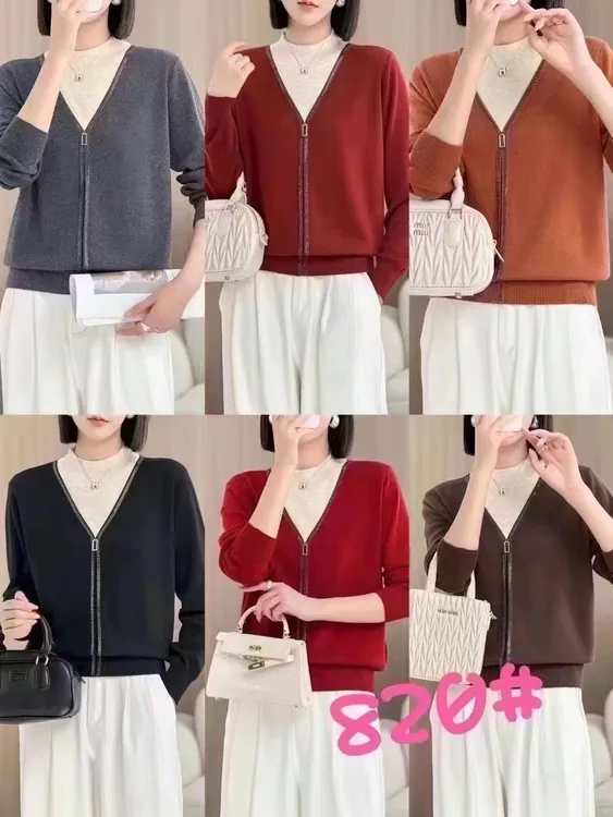 洋气妈妈装假两件套头针织衫毛衣秋冬新款时尚减龄中老年女装上衣