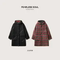 TFF X FS 经典感“两面穿”复古格纹排扣外套羊毛大衣 825FI684 *