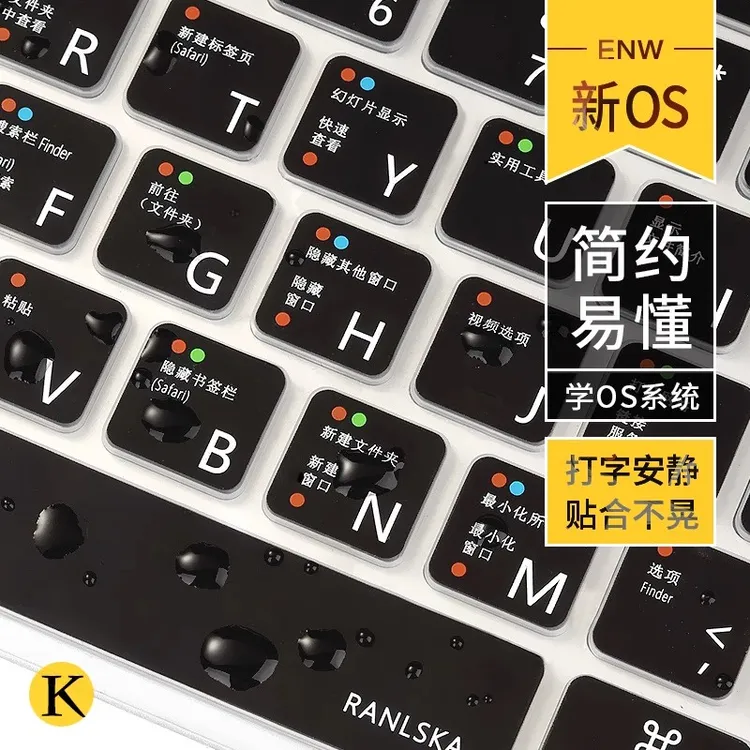 适用25款mac苹果电脑14寸Air透明键盘保护膜M4pro16笔记本功能膜