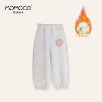 MOMOCO女童秋冬新款儿童时尚卡通洋气休闲加绒卫裤77830358017