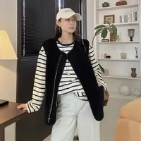 【丽姐女装】毛毛马甲｜叠穿慵懒氛围感营造 柔软松弛马甲W0565