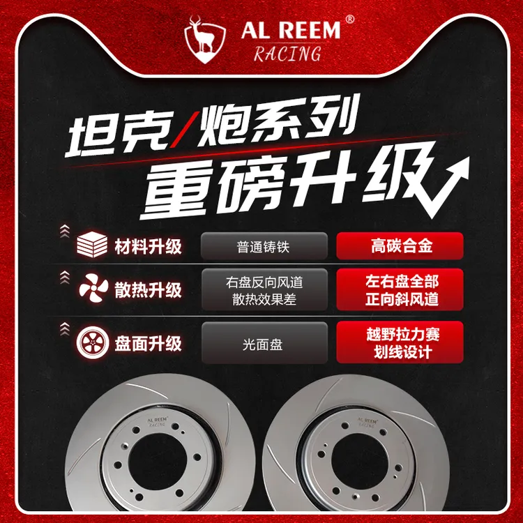 坦克300 330 400 500 HI4T长城炮山海炮高性能刹车盘原厂刹车盘
