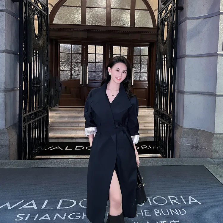 高级设计感风衣外套女2025春秋季新款韩系英伦风宽松气质休闲大衣