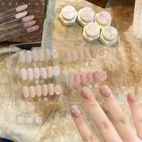 花未眠5色 裸色打底色 花思蝶六角罐5g 裸色甲油胶