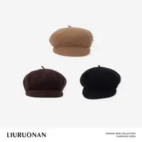 LIURUONAN | 9.28四周年 羊绒羊毛小帽檐报童帽贝雷帽