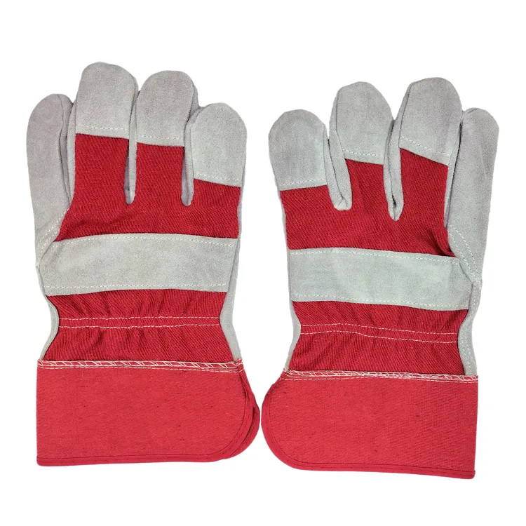 Andi安迪牛皮劳保手套皮革防切割耐摩擦透气工作手套耐磨户外柔软