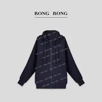 溶溶【休闲时光】RONGRONG 休闲风连帽双开拉链开衫卫衣RRYMC1779W