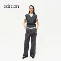 【商场同款】edition2025冬季新款磨毛棉工装直筒裤#EBE4PAT025