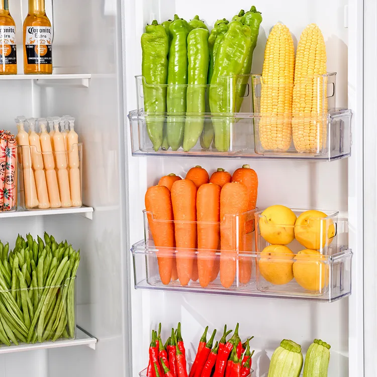 家用冰箱侧门收纳盒食品级食物分类置物架厨房蔬菜保鲜盒水果收纳