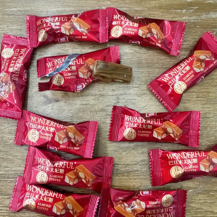 巴旦木海盐味太妃糖独立小包装办公室休闲零食喜糖