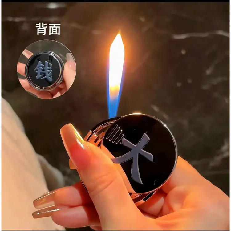 爆款”转1亿”打火机“转大钱”炫酷个性全合金电镀充气打火机送男友