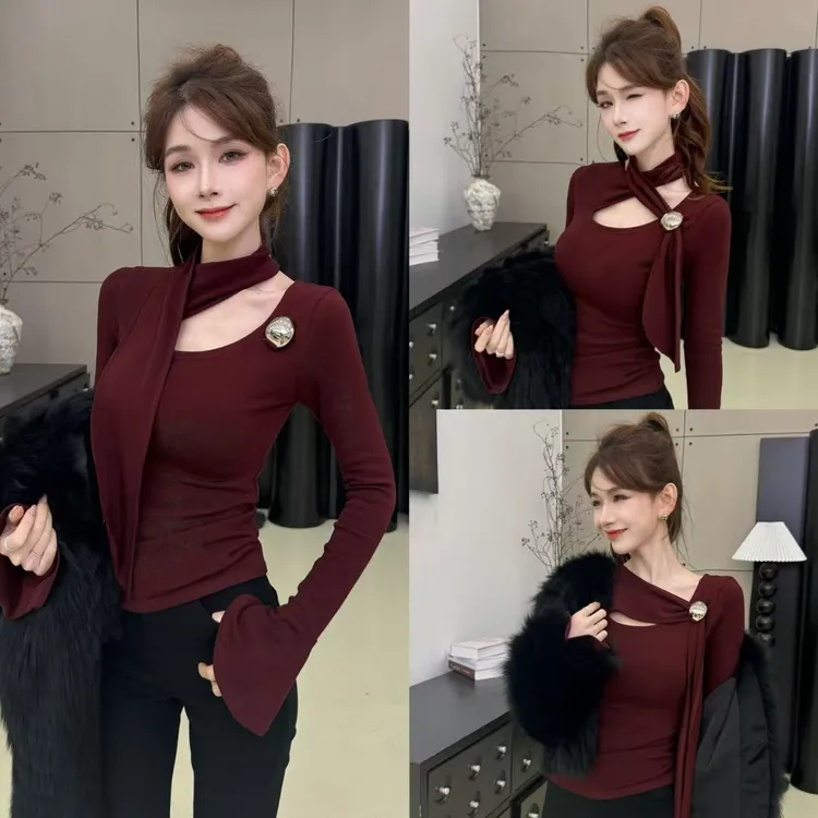 【女神归来】一衣多穿秋冬加绒设计感上衣