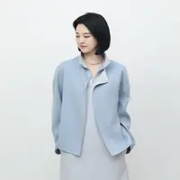 2025新款秋“赫本”LP短款双面穿大衣纯色圆领宽松毛呢外套