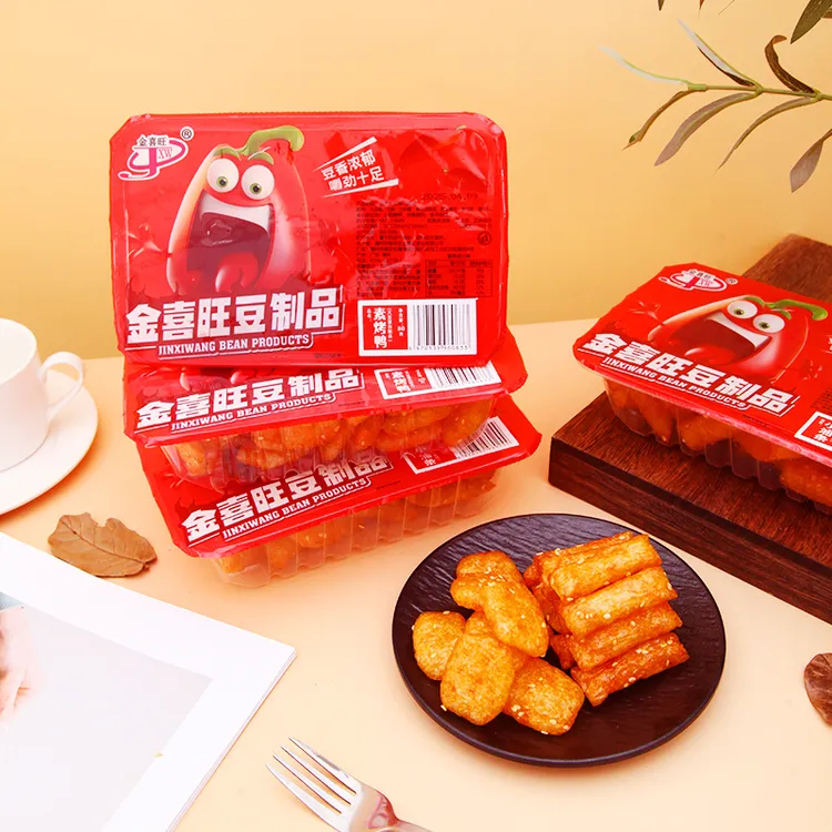 啤酒烤鸭小油条味豆制品辣条适合追剧时怀旧零食盒装送小叉不脏手