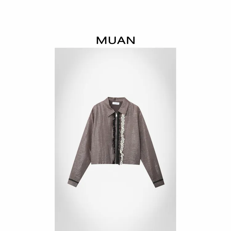 MUAN:《普罗旺斯外套》定制花边高级百搭简约衬衫上衣DS-9233