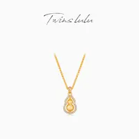TWINS LULU 流光风 轻奢新中式古法工艺葫芦项链首饰女款TSJ10171