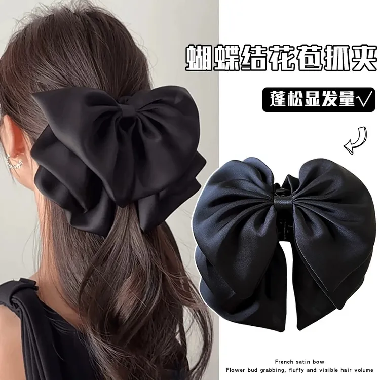 抓夹气质千金风法式发夹法式发饰发饰百搭ins复古盘头发抓夹