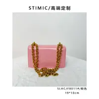 SLHC/F8011#/粉色高端订制手工蜡线女士时尚单肩轻奢斜挎包8011