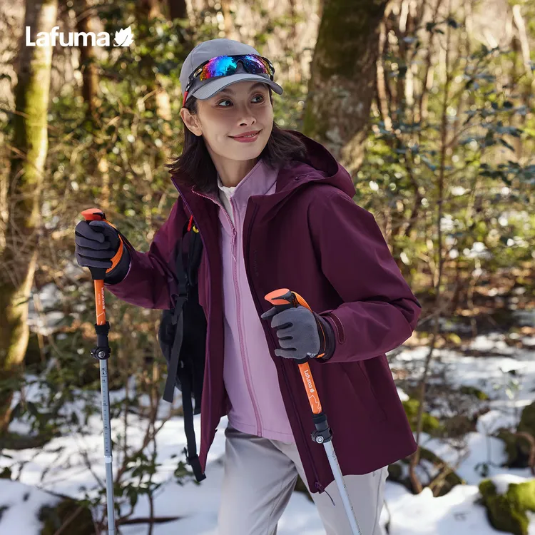 LAFUMA乐飞叶户外25秋冬冲锋衣三合一女士可拆软壳内胆LFJA5CZ61
