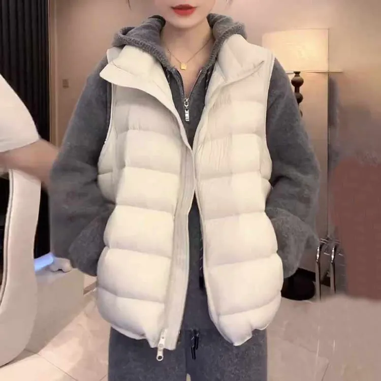 时髦洋气减龄高级感气质棉服马甲2025秋新款时尚休闲百搭气质背心