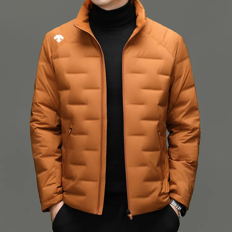 奥莱撤柜迪桑家常规款保暖羽绒服男士立领冬装男装中青年时尚外套