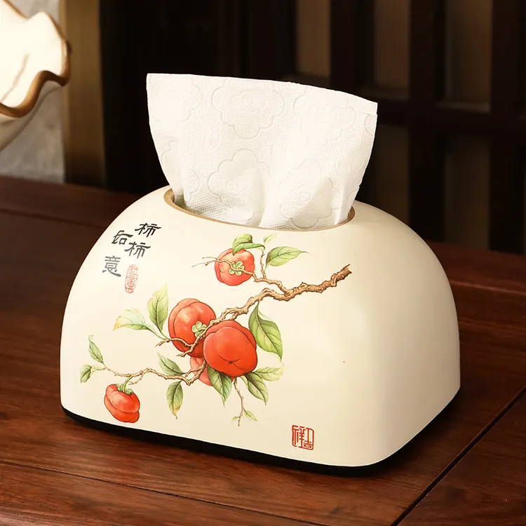 七七八八专属 客厅家用纸巾盒高级感餐厅抽纸盒复古纸抽盒摆件