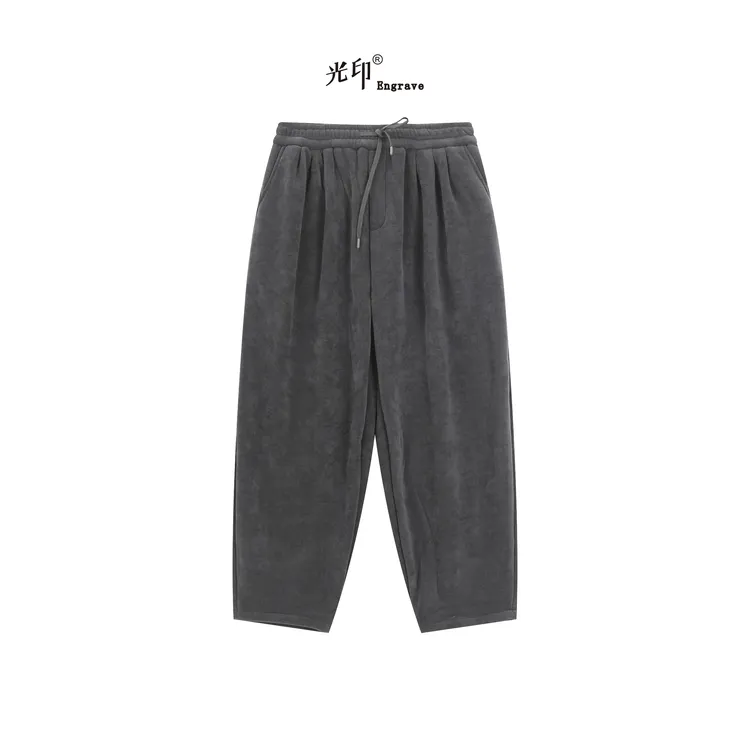 7705冬季超厚加绒休闲卫裤秋冬裤子适合穿到0到-3°c