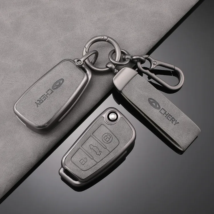 适用奇瑞艾瑞泽8钥匙套全包TPU皮纹小蚂蚁艾瑞泽5plus保护壳包扣