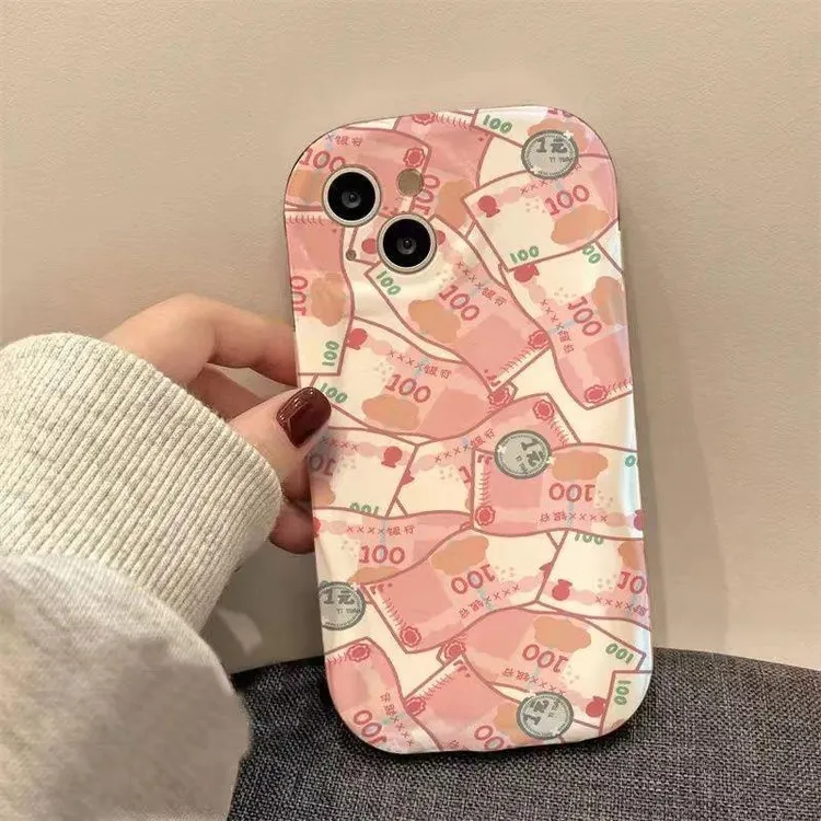 满屏钱钱iPhone13/14/15ProMax手机壳苹果15/1211全包XS/XR软