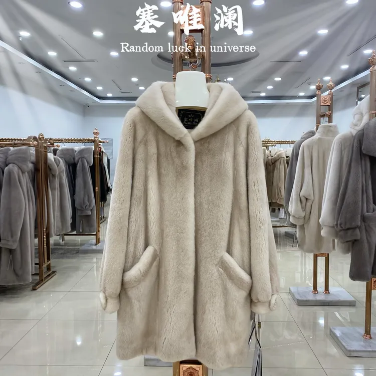 【塞唯澜】15号多款直板帽时尚新款皮草外套