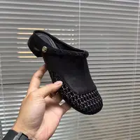 D气质夏季新款懒人包头透气拖鞋女生外百搭增高外穿拖鞋舒适凉鞋