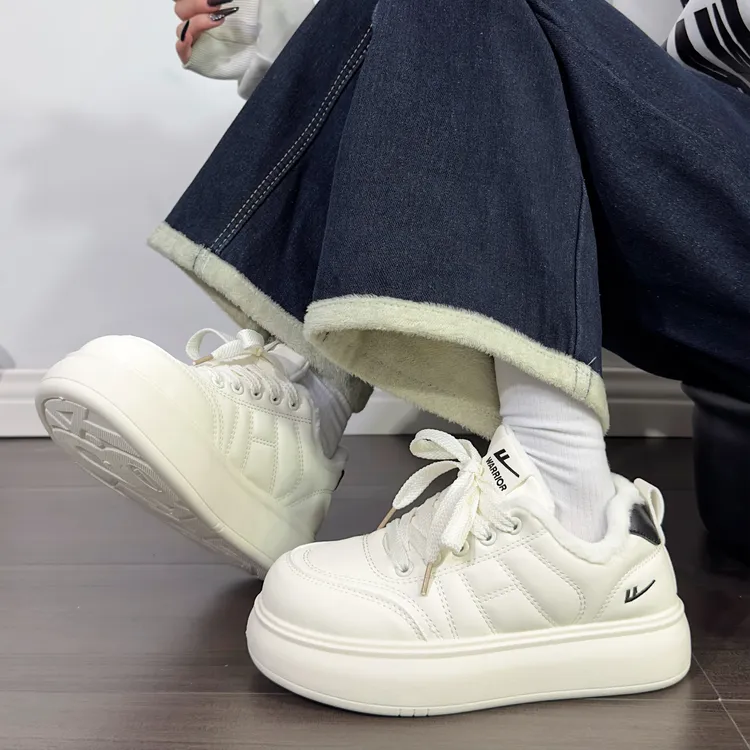 回力2025新款冬季小白鞋板鞋休闲板鞋加绒二棉鞋休闲鞋百搭女鞋子