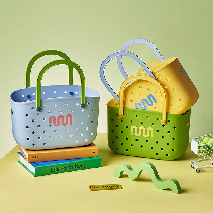 多巴胺浴筐洗澡篮子手提浴室洗漱用品可爱收纳篮学生宿舍镂空篮子