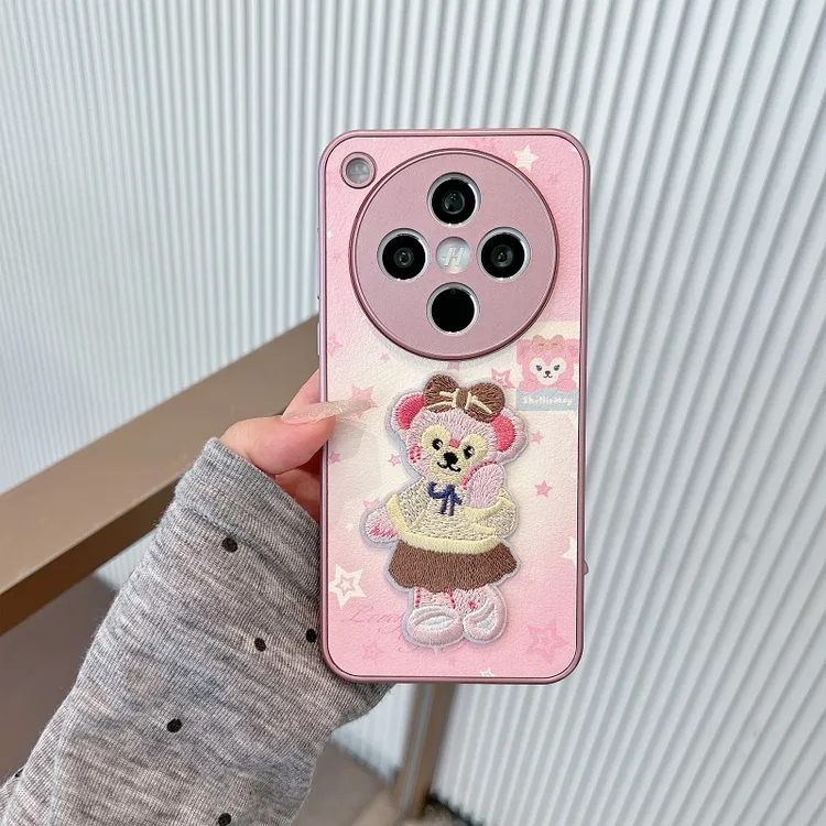 星星可爱立体刺绣少女心适用苹果手机壳华为荣耀vivo小米oppo防摔