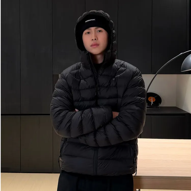冬季新款新国标90白鸭绒羽绒服连帽轻薄保暖运动户外休闲冬季外套