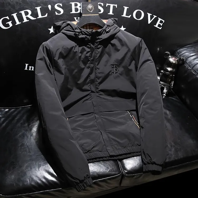 「高级男装」欧洲站棉服男款冬季新款加厚保暖连帽棉衣男士外套潮