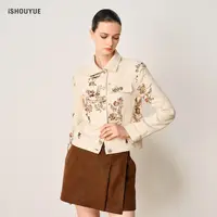iSHOUYUE·圣托里尼晨光亮片绣夹克短款复古