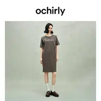 【达人】OCHIRLY欧时力棉麻T恤裙立体廓形连衣裙宽松25