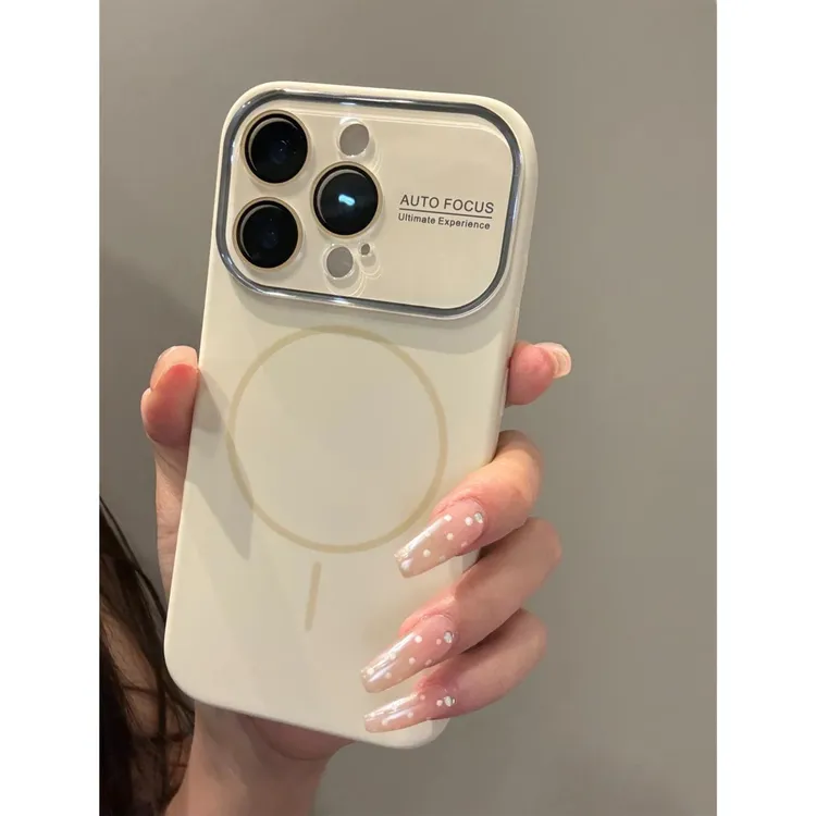 奥菲顿简约硅胶磁吸适用苹果17pro/16/15大视窗手机壳14/13套12
