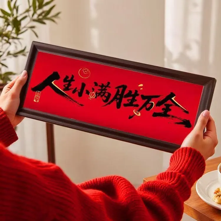 新款入户玄关摆件客厅装饰乔迁之喜相框搬家入宅仪式用品新居布置