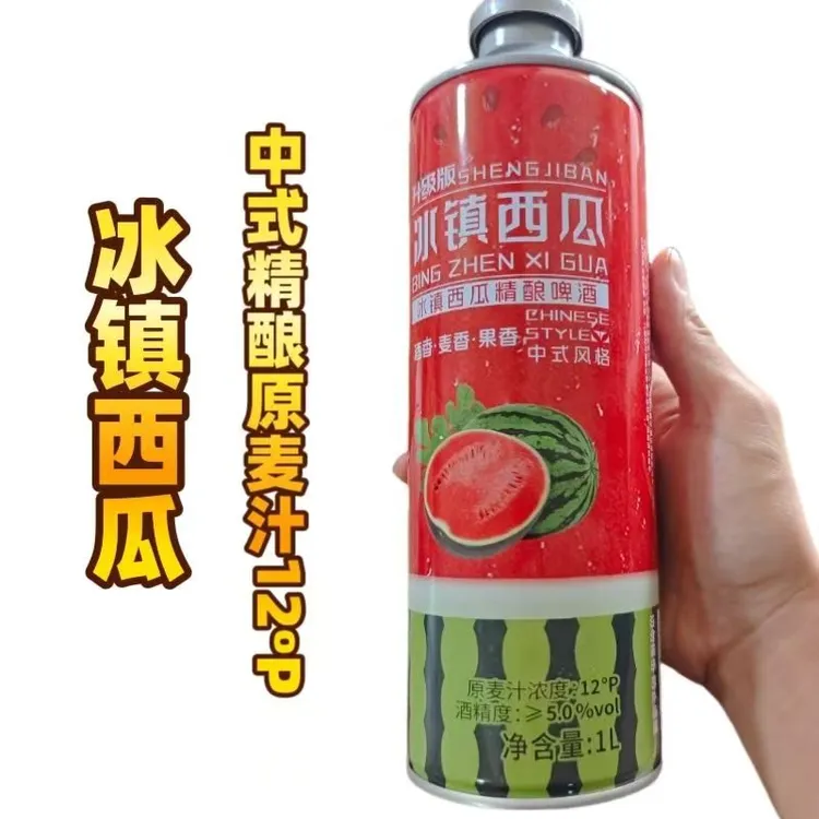 升级版精酿啤酒西瓜味1升×6瓶 实惠装原麦汁浓度12P