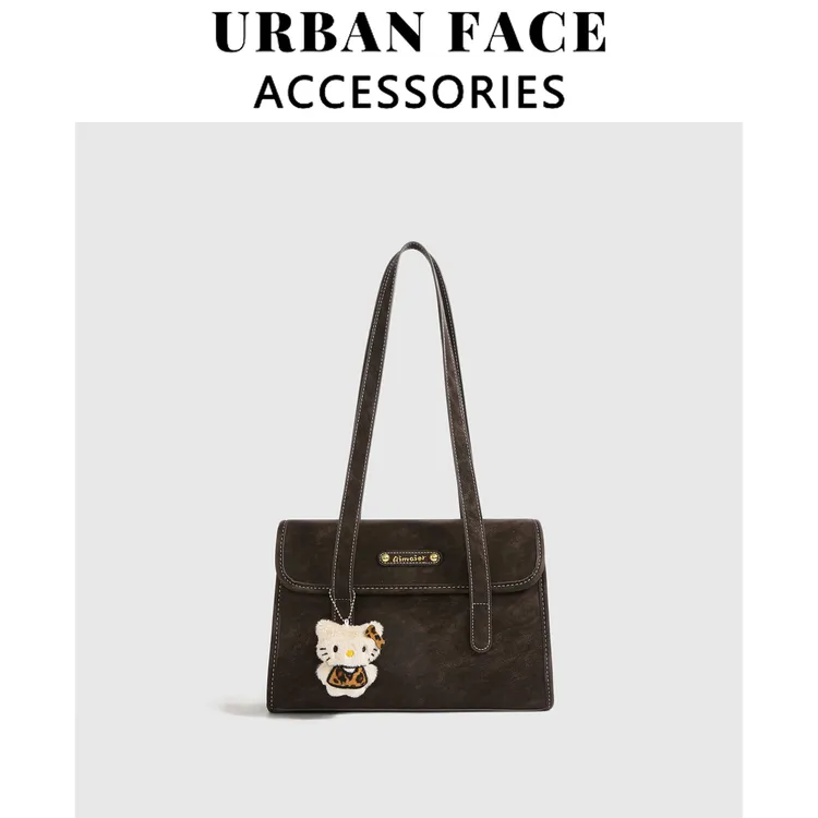 【赵露思同款】URBAN FACE小众复古韩版单肩腋下包包女法棍包手提包