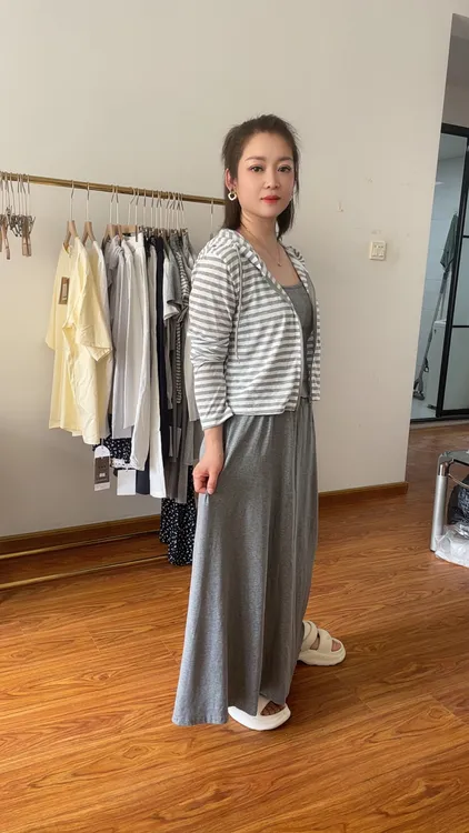 5276夏季新款三件套（外套+长裙+吊带）