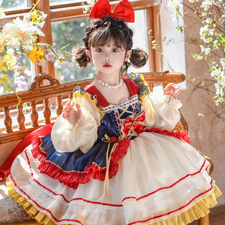 女童洛丽塔公主裙25新款秋装长袖萝莉裙儿童仙气生日礼服裙连衣裙
