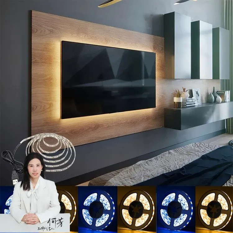 【家庭专用版】电视氛围灯led灯带5V低压自粘式单色灯条USB插口