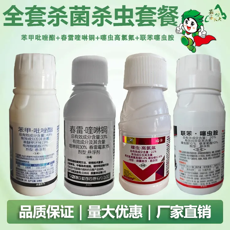 槟榔苯甲吡唑脂防治叶斑芽腐炭疽条斑病椰心叶甲钻心虫介壳虫蚂蚁