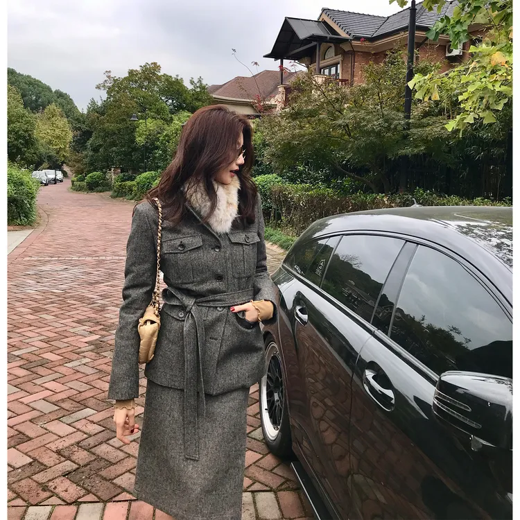 【ALONE SAVOR】龍喜儿曼城旧事 复古90白鹅绒多口袋羽绒服J715