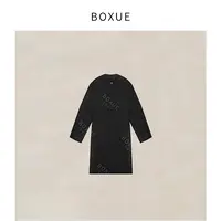 BOXUE “古木” 2025秋冬新款高级感长款棉服轻奢 外套#241009YR414