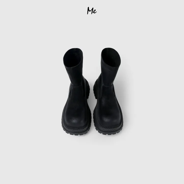 ME【瘦瘦马丁靴】厚底增高大头靴子女士百搭时尚休闲鞋子MESA2078