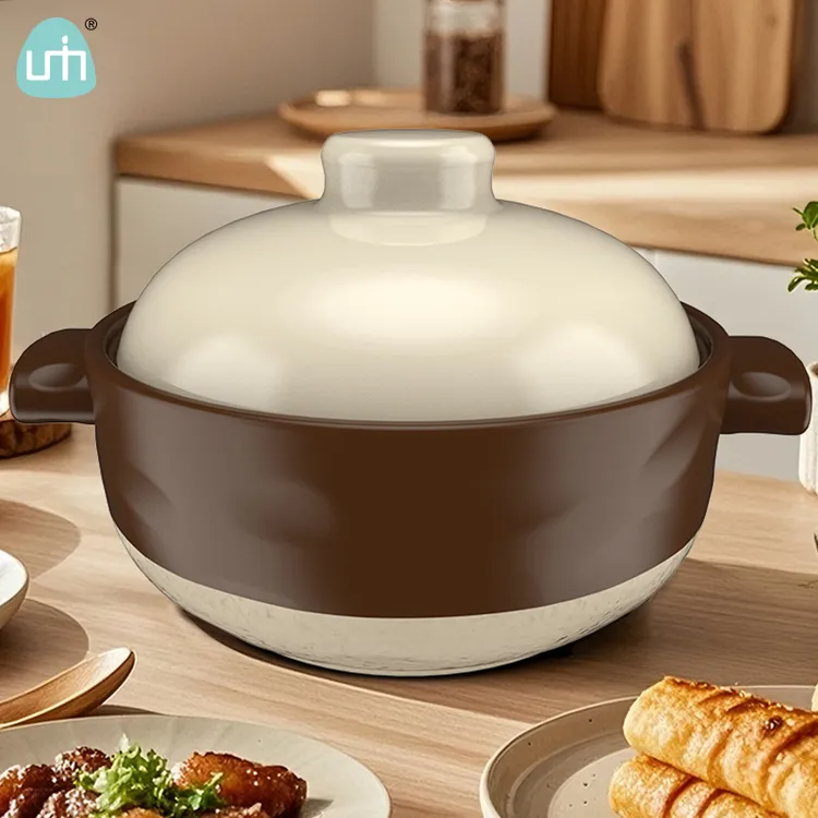 柚米一粒复古陶瓷砂锅耐热炖锅汤锅焖煲煮粥煲汤炖菜家用明火沙锅